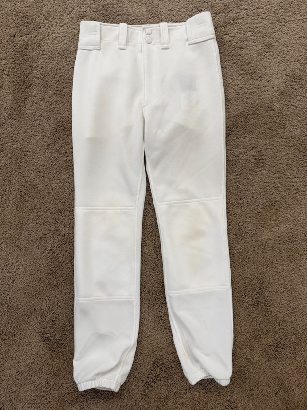 Mizuno Kids White Baseball Pants